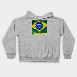 Brazilian flag Kids Hoodie